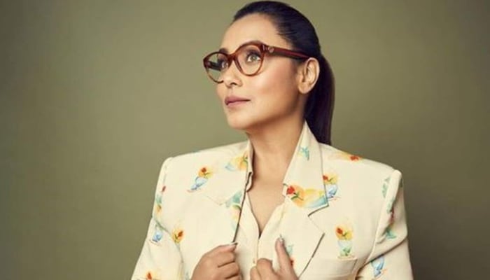 Bollywood actress Rani Mukerji has turned into a model for renowned fashion designer Masaba Gupta, posing in a chic pantsuit and striking glasses for a recent photoshoot.