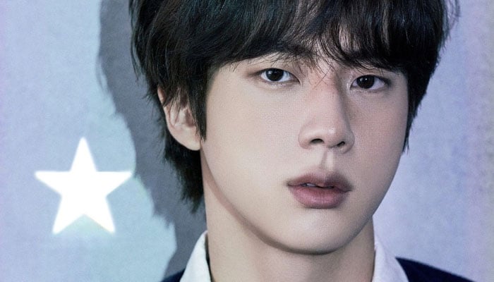 Jin from the K-pop group BTS