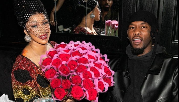Cardi B and Offset seemed to be struck by cupid’s arrow this Valentine’s Day.